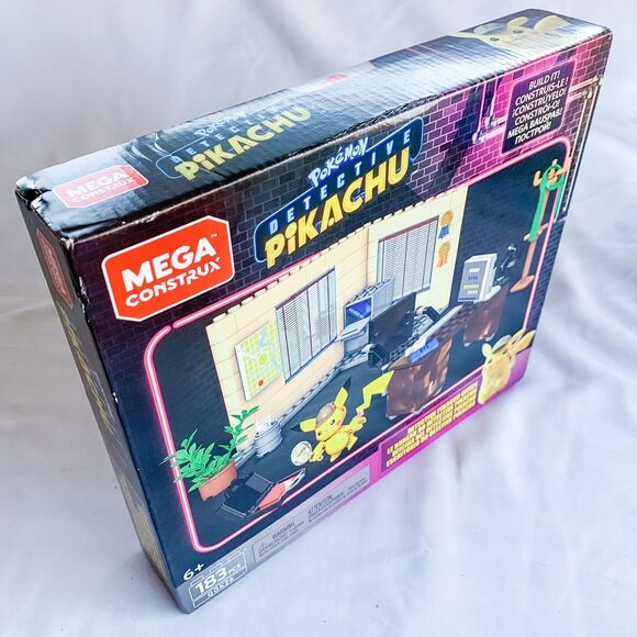 Mega Construx Pokemon Detective Pikachu Office Building Set Sealed NIB - Picture 3 of 4